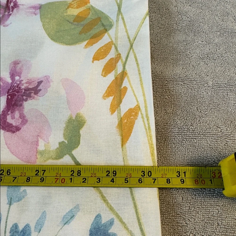 IKEA Grasvial Euro Style Pillow Shams 30x20 Watercolor Floral Set of 2